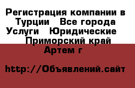 Регистрация компании в Турции - Все города Услуги » Юридические   . Приморский край,Артем г.